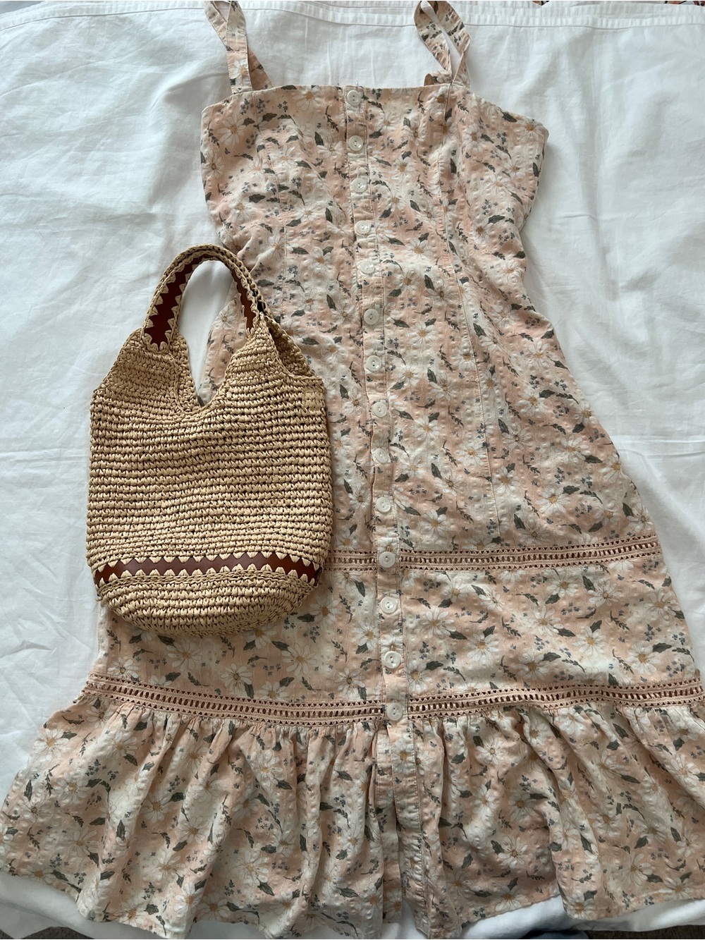 IDYLLWIND by Miranda Lambert Floral Button Front Dress L - Picture 7 of 10